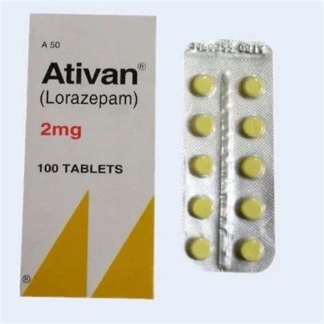 Lorazepam Ativan 2mg Tablets Usa Delivery At Rs 4000box New Items In