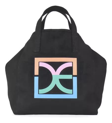 Bolsa Tote Para Mujer Cloe Textil Diseño Estampado Monograma Color