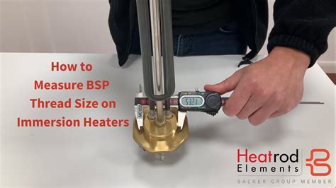 How To Measure Bsp Thread Size On Immersion Heaters Youtube