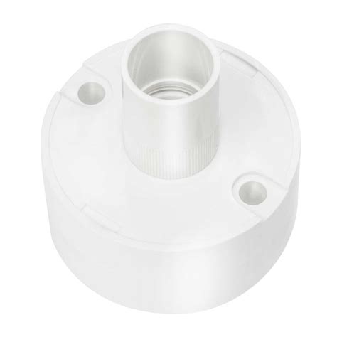 Centaur 20mm Pvc Conduit Plain Back Outlet Box White Sold In 1s 20