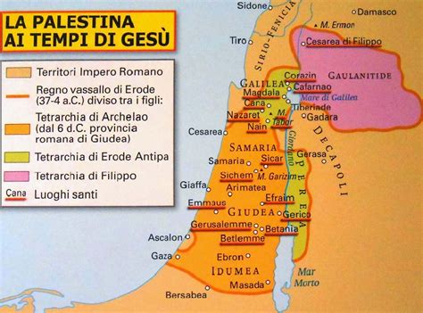 Raggiungere Umido Nord Ovest Cartina Terra Santa Ai Tempi Di Ges