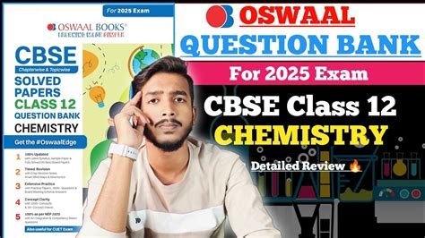 Oswaal Question Bank Class 12 Chemistry For 2025 Exam Review 🔥 Best