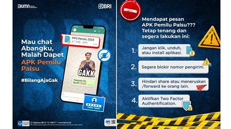 Muncul Modus Penipuan File APK Jelang Pemilu BRI Beberkan Cara