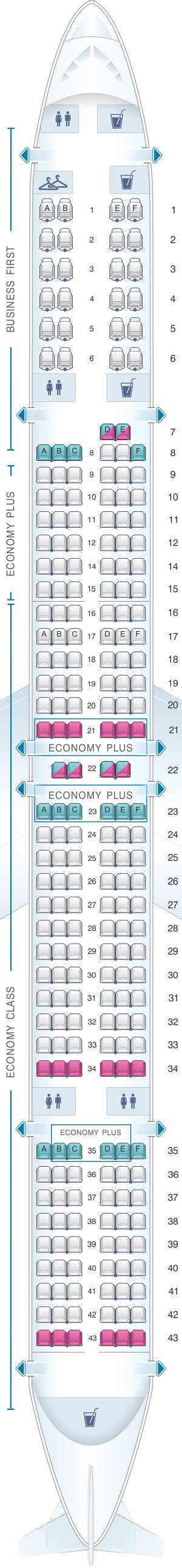 Seat Map United Airlines Boeing B757 200 752 Version 2 Seatmaestro