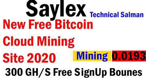 Saylex Biz New Free Bitcoin Cloud Mining Site Free Signup