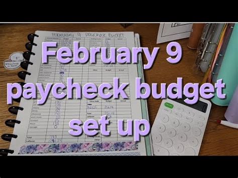 February Paycheck Budget Setup Budget With Me Youtube