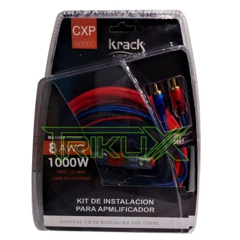 KIT DE INSTALACIÓN KRACK 100 COBRE CALIBRE 8 KAK 8CXP Trikux Audio