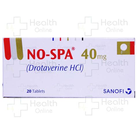 No Spa Tab 40mg 1s HLH Pharmacy