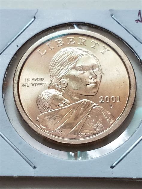 2001 D Sacagawea Dollar AU And Double Off Center For Sale Buy Now