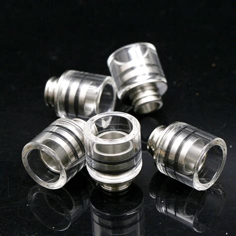 Glass Material 510 Drip Tip Wide Bore Mouthpiece Vape Drip Tips For 510 Thread Rta Rdta Atomizer