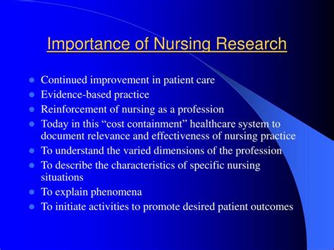 PPT Nursing Research A Beginning PowerPoint Presentation Free