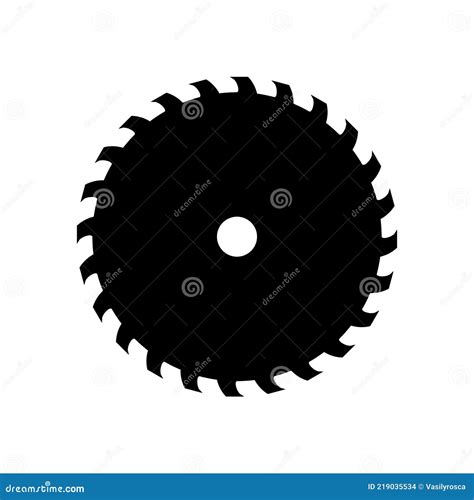 Icono De Metal Sierra Circular Vector Hoja Icono Sierra Herramienta