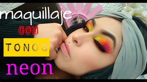 MAQUILLAJE CON PIGMENTOS NEON PASO A PASO YouTube