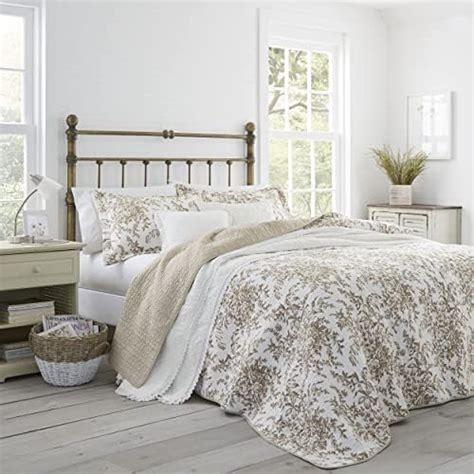 Laura Ashley Juego De Edred N Queen Ropa De Cama Reversible De