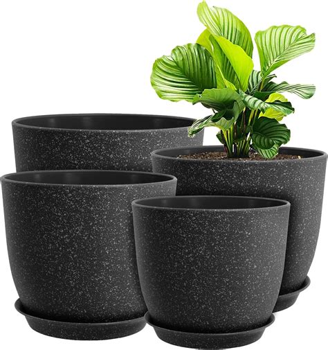 Mornyray Macetas de plástico para plantas de interior 10 9 8 7 5