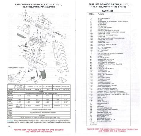 Taurus G3c Parts Diagram Taurus Diagram Saved 9mm Pistol