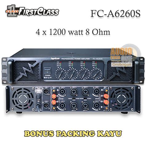 Power Firstclass FC A6260S Original Power Amplifier 4 X 1200 Watt Bonus