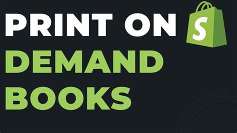 How To Print On Demand Books With Shopify YouTube