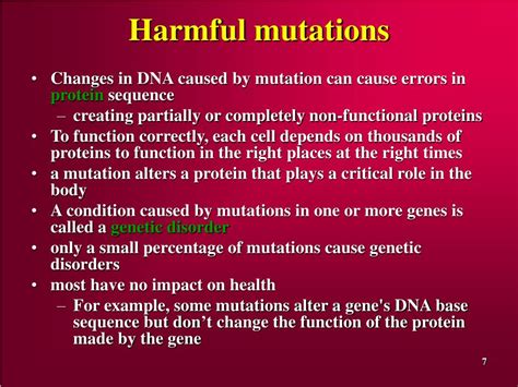 Ppt Molecular Pathology Physiopathology Effect Of Mutations