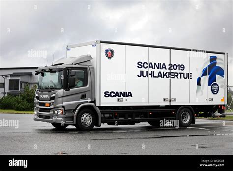 Turku Finlandia Agosto 23 2019 Nuevo Scania Cngcgb Gas Powered