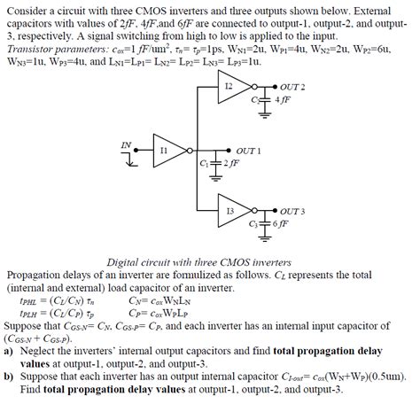 Solved Consider A Circuit With Three CMOS Inverters And Chegg