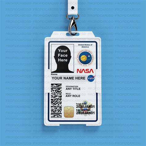 Customizable Novelty Astronaut ID Badge Space Cadet Spacex - Etsy