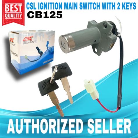 CSL Ignition Main Switch CB125 Japan Quality Motorcycle Parts Shopee