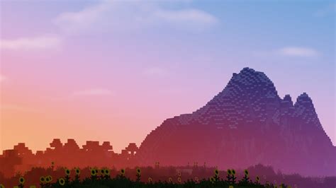 Minecraft Mountain Wallpapers Wallpaper Cave