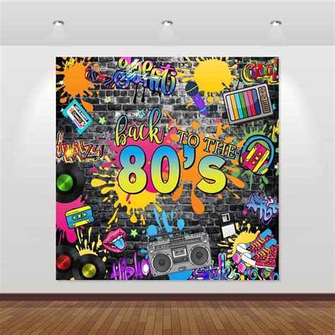 Amazon S Backdrop For Parties Hip Hop Rock Music Disco Birthday