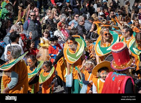 Le Carnaval Daix En Provence Est Connexe Pour Ses Couleurs Et Dessins