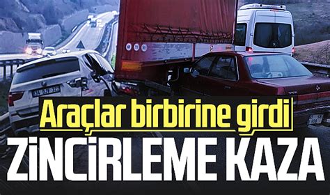 Samsun da zincirleme kaza Araçlar birbirine girdi ASAYİŞ Samsun