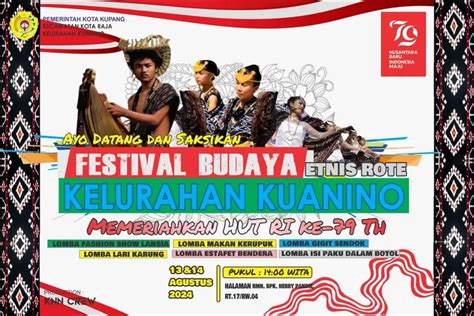 Dalam Rangka Hut Ri Ke Kelurahan Kuanino Adakan Festival Budaya