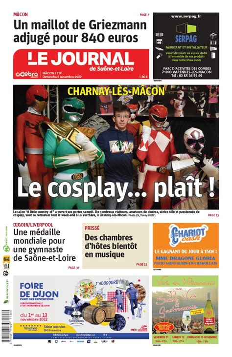 Le Journal de Saône et Loire N20221106 du 06 novembre 2022 à