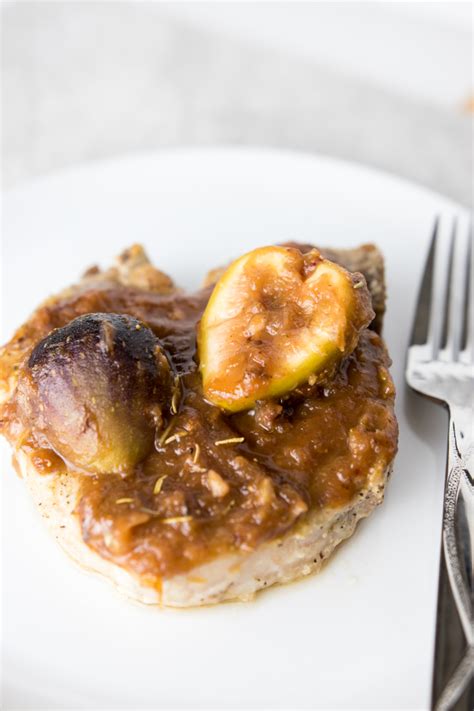 Baked Pork Chops With Fig Sauce Fit Happy Free