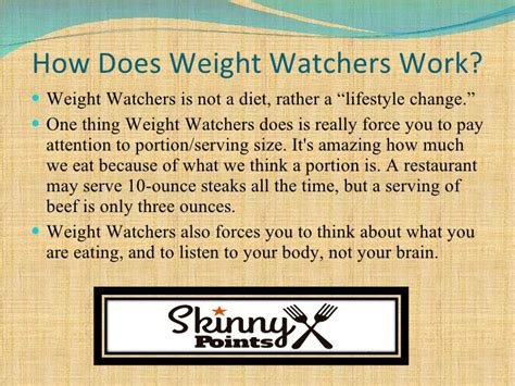 How Does Weight Watchers Work Explained By Skinny Points