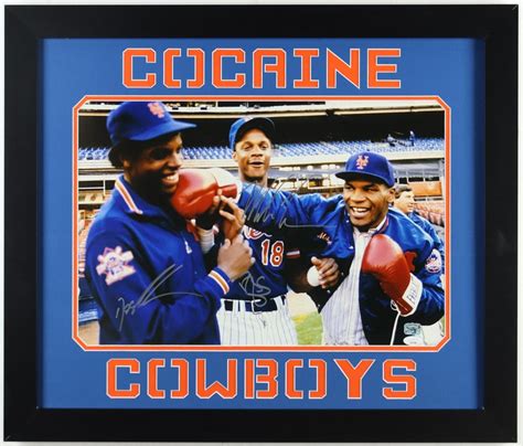 Mike Tyson Dwight Doc Gooden Darryl Strawberry Signed Custom