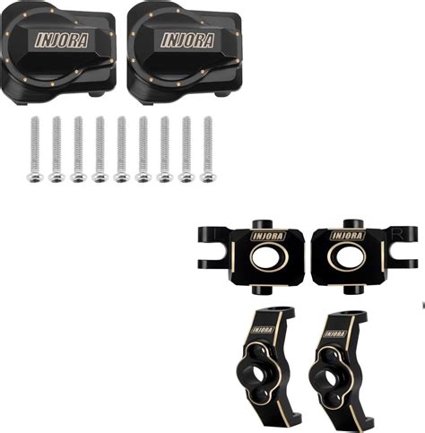 Amazon Injora Black Coating Brass Front Rear Axle Diff Cover