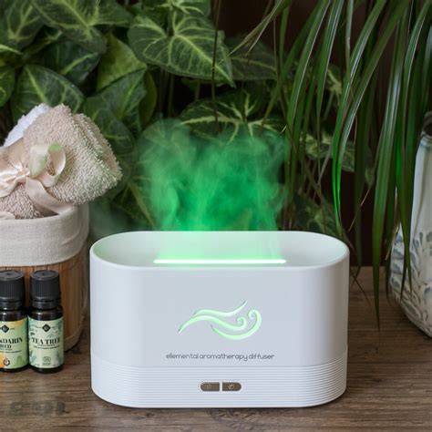 Difuzor De Arome Flame White X 4395 Ellemental Bebe Tei