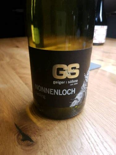 Weingut Geiger Söhne Nonnenloch Riesling Vivino Australia