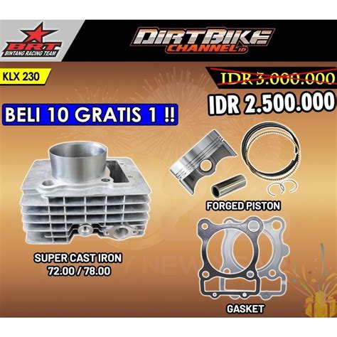 Jual Paket Bore Up Klx Blok Brt Klx R Klx Mm Mm Shopee