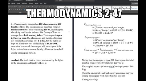 Thermodynamics A University Campus Has Classrooms And