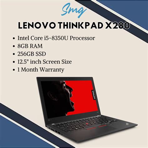 Lenovo 12 5″ Thinkpad X280 Multi Touch Laptop Smg Mas