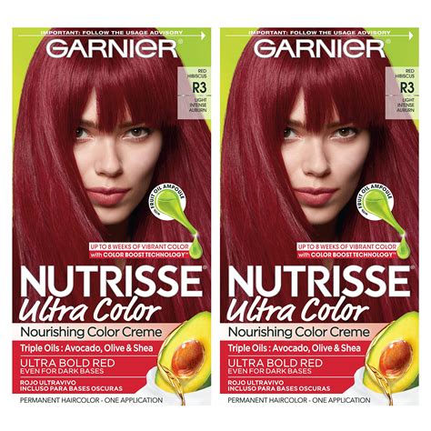 Garnier Nutrisse Ultra Color R Light Intense Auburn Red Hibiscus