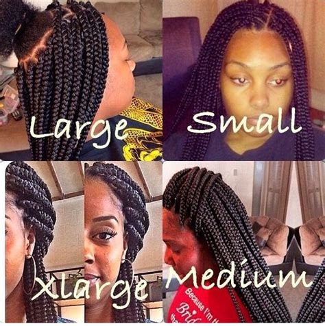 Box Braids Sizes And Lengths