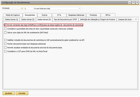Enviar Conte Do Das Tags Infadfisco E Infcpl Para As Observa Es Do