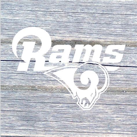 Los Angeles Rams Vinyl Decal Only Various Sizes Etsy