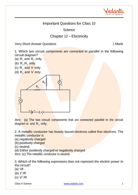 What Does An Electric Circuit Mean Class 10 Cbse Board Questions Wiring Diagram