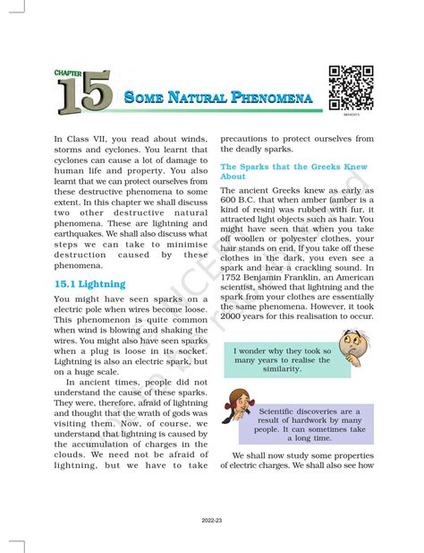 Ncert Book For Class Science Chapter Some Natural Phenomena