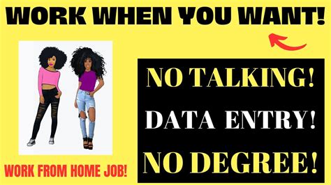 Work When You Want No Talking Non Phone Work From Home Job Part Time