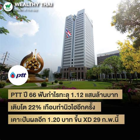 [wealthy Thai] Ptt ปี 66 ฟันกำไรทะลุ 1 12 แสนล้านบาท เติบโต 22 เกือบทำนิวไฮอีกครั้ง เคาะปันผล